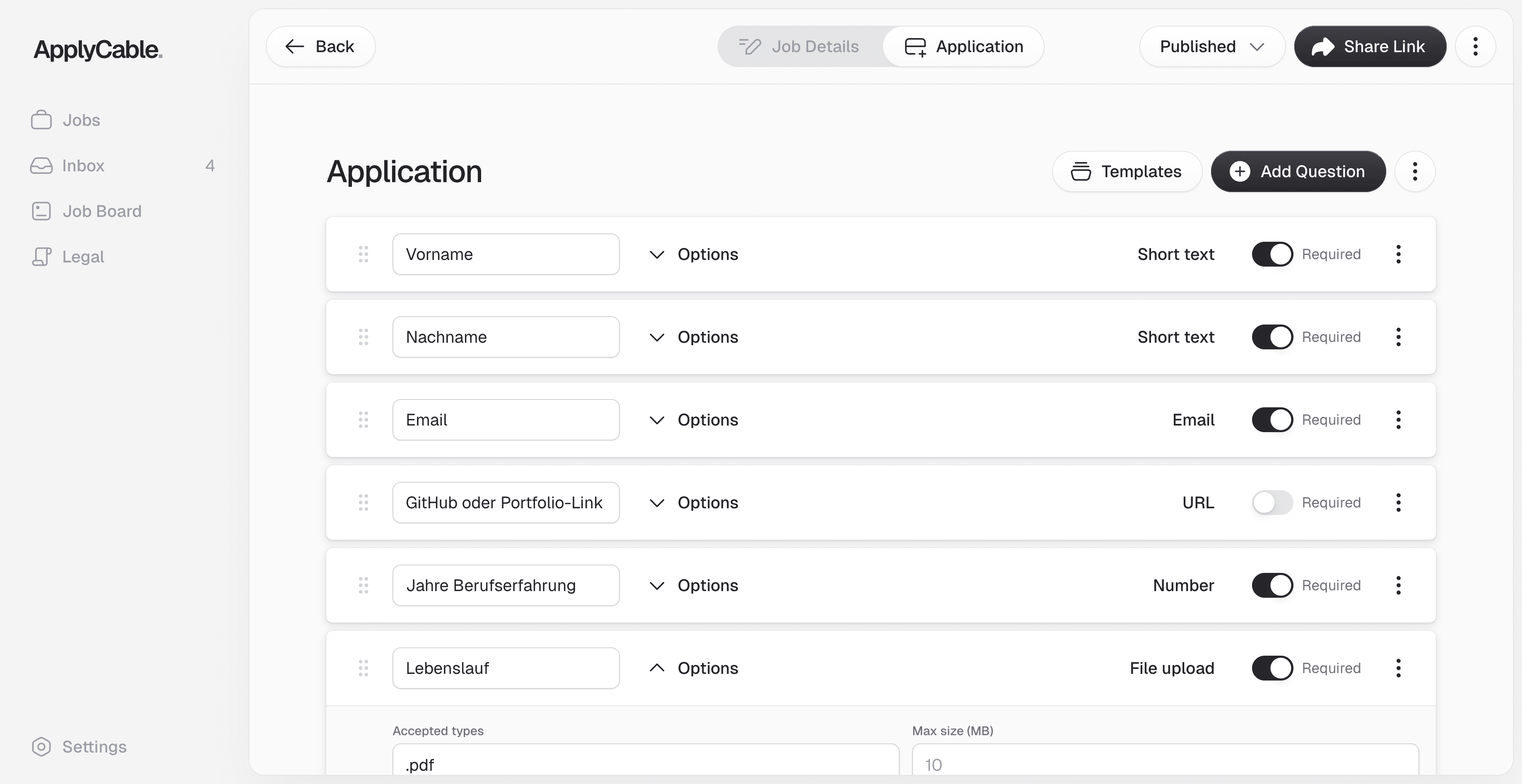 ApplyCable screenshot 2