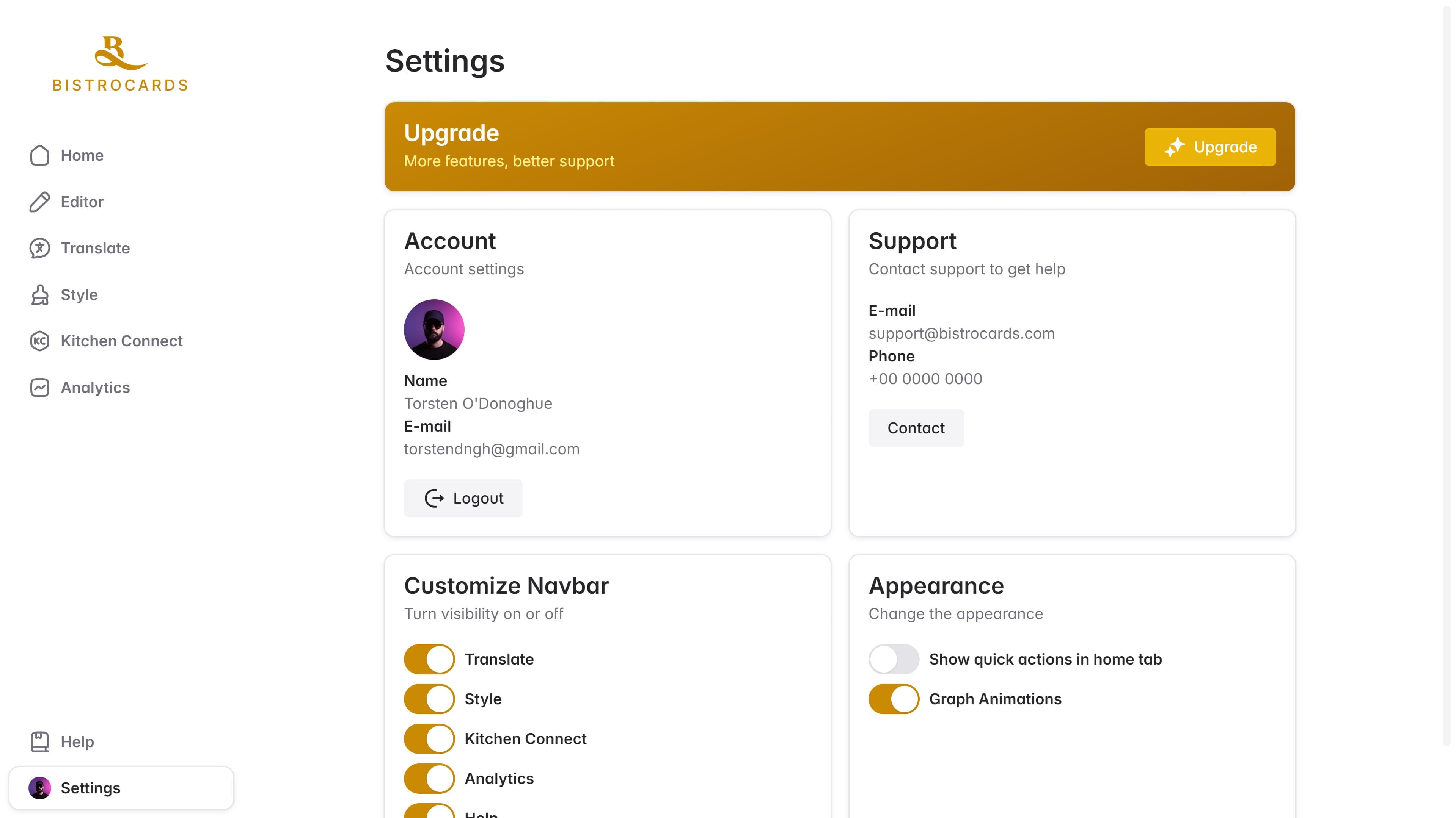 Bistrocards screenshot 5