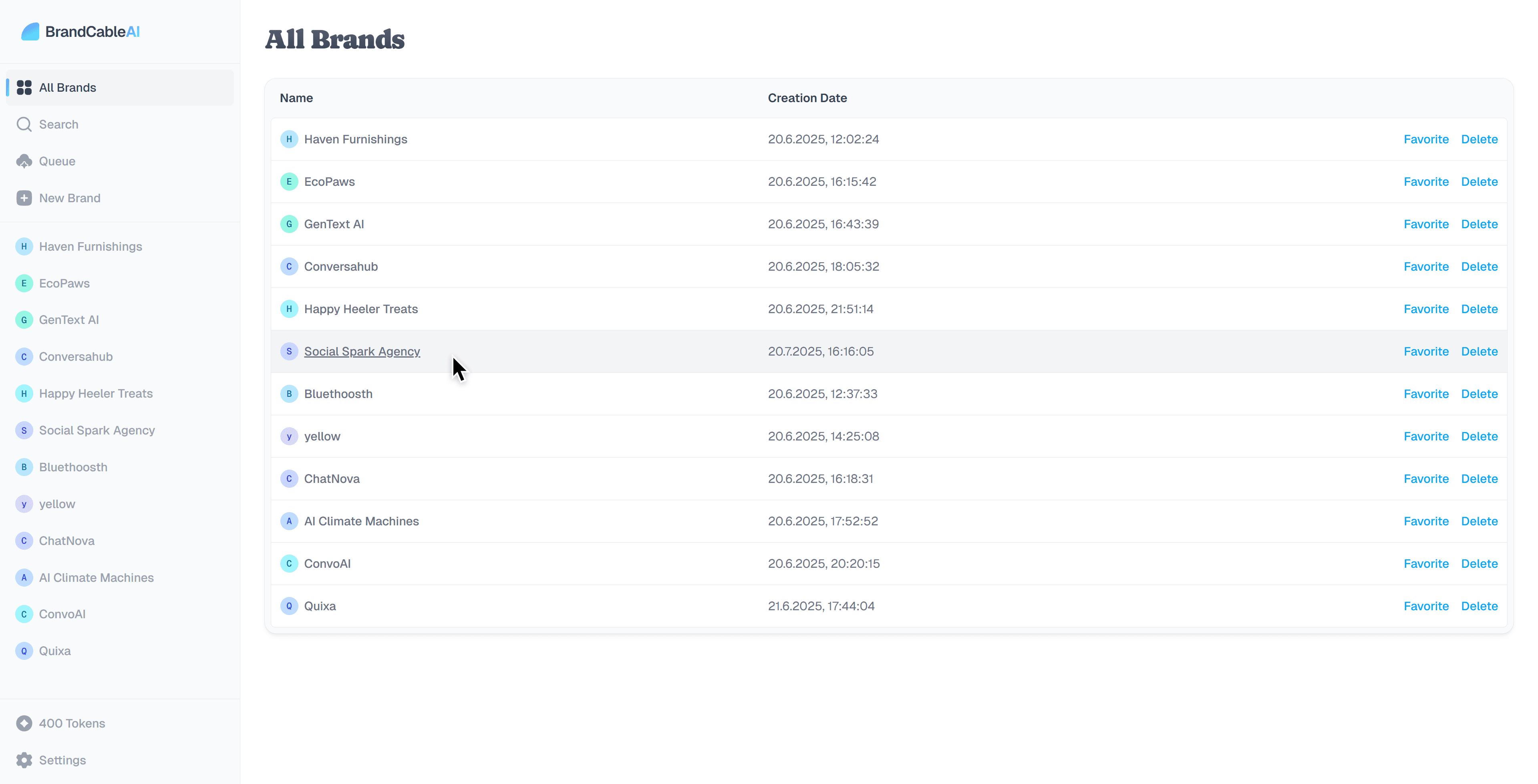 BrandCable screenshot 1