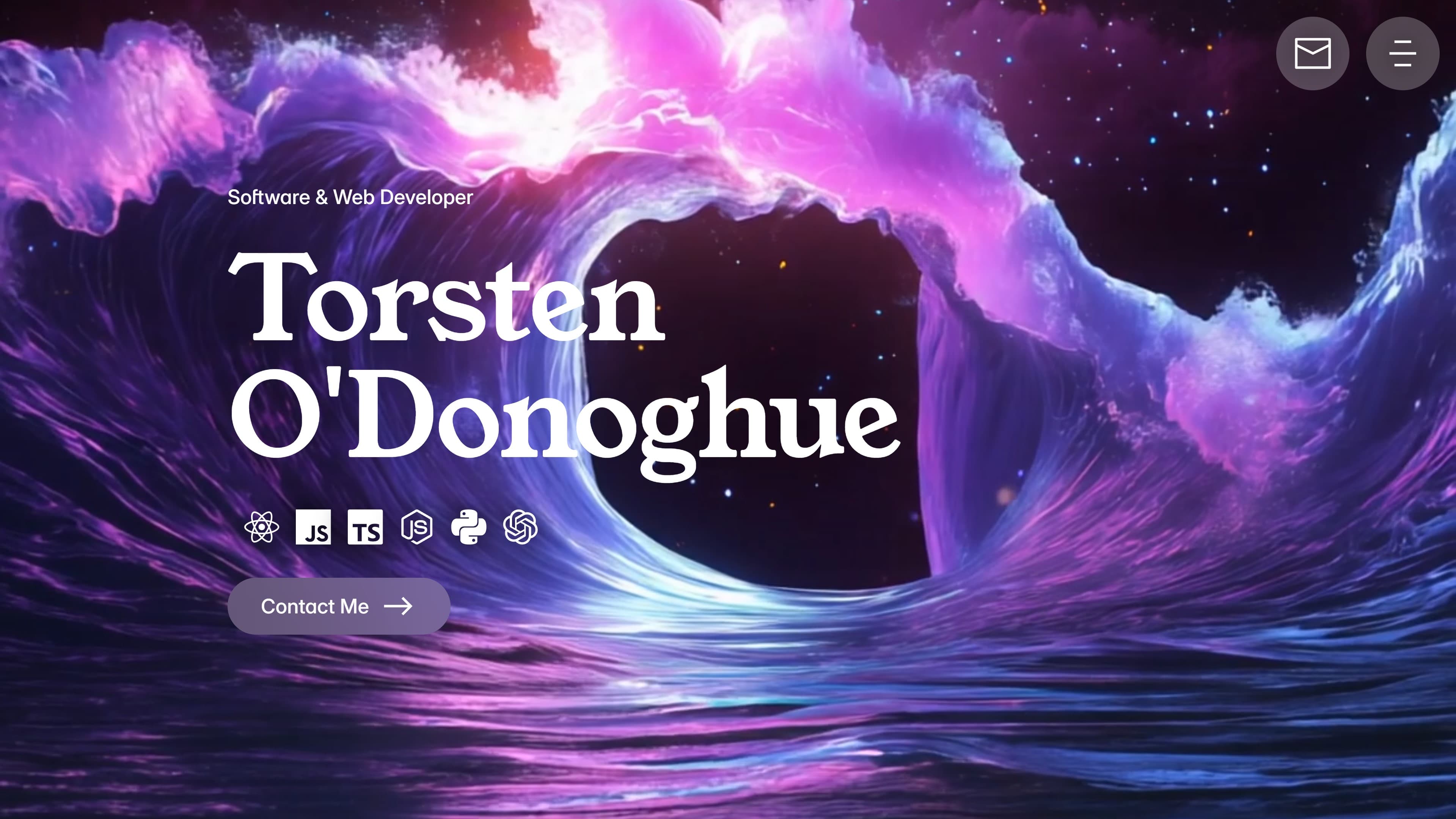 Personal Portfolio Website v2 screenshot 1