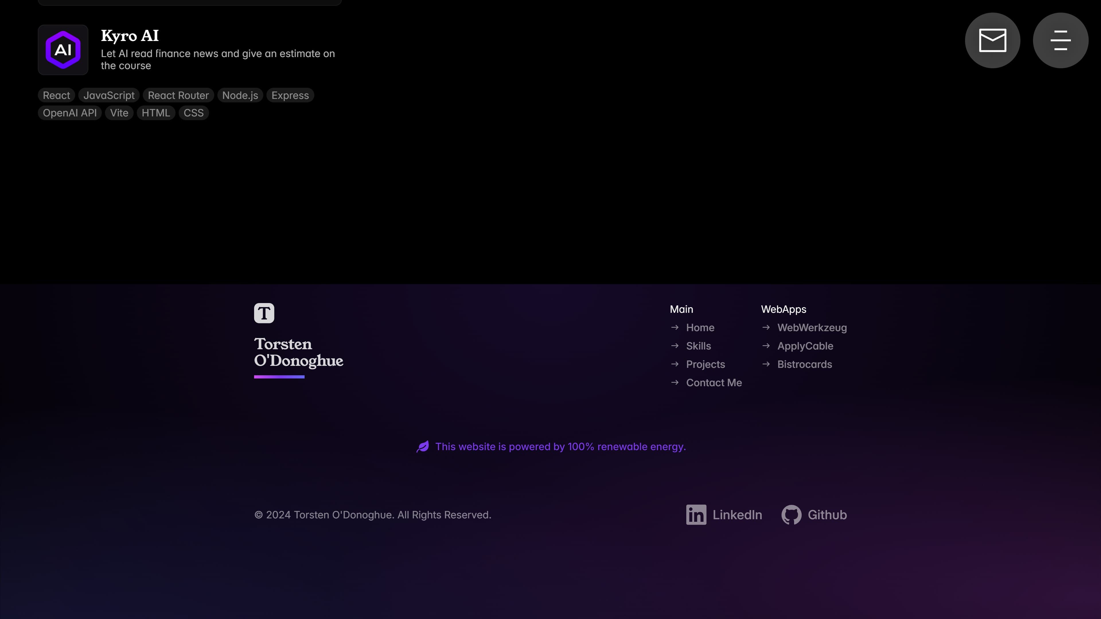 Personal Portfolio Website v2 screenshot 5