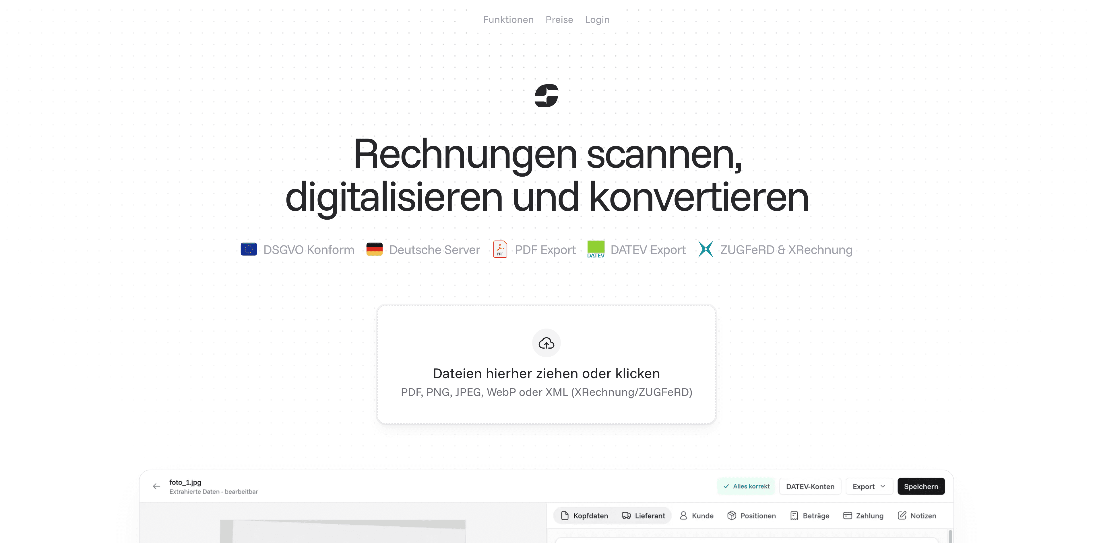 RechnungScannen screenshot 1